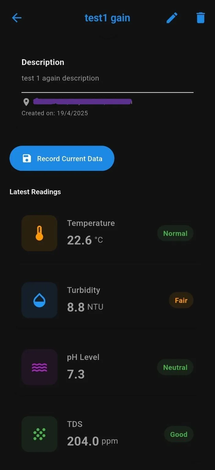 Aqua Sense water monitoring screenshot 6