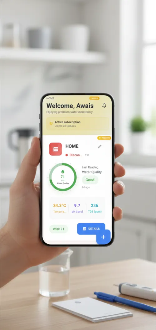 Naqaa water quality app screenshot 2